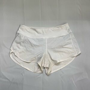 White LuluLemon shorts